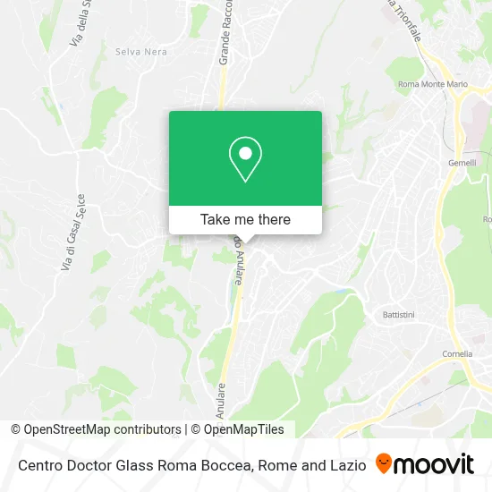 Centro Doctor Glass Roma Boccea map