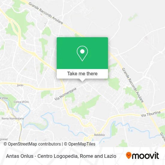 Antas Onlus - Centro Logopedia map