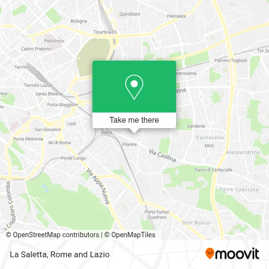La Saletta map