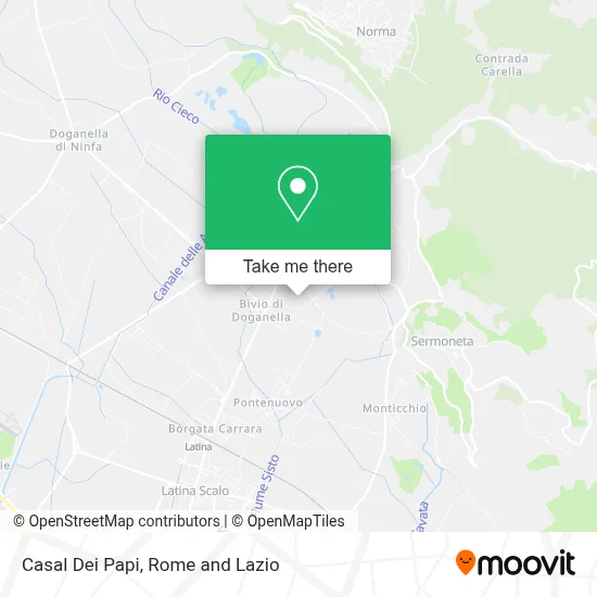 Casal Dei Papi map