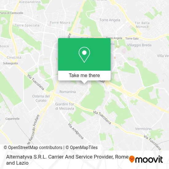 Alternatyva S.R.L. Carrier And Service Provider map