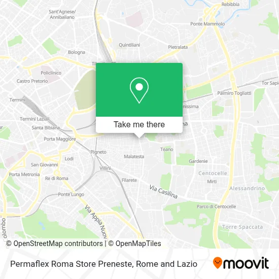 Permaflex Roma Store Preneste map