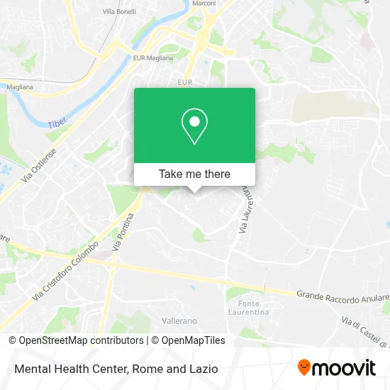 Mental Health Center map