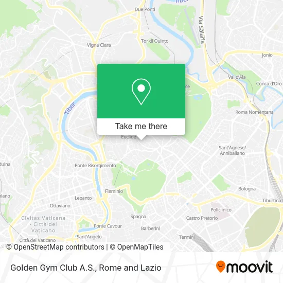 Golden Gym Club A.S. map