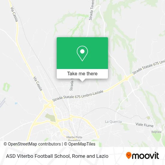 ASD Viterbo Football School map