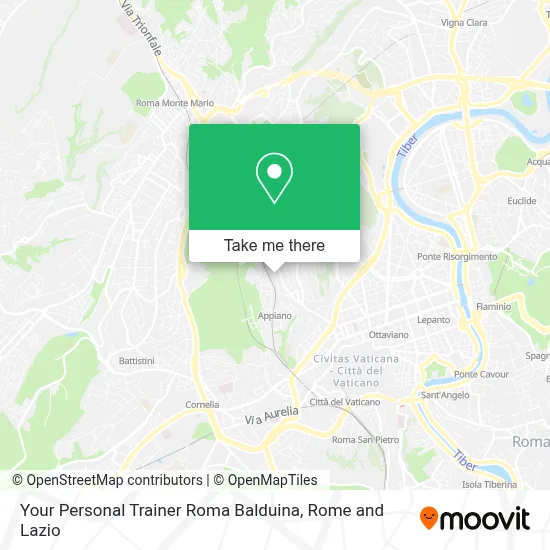 Your Personal Trainer Roma Balduina map