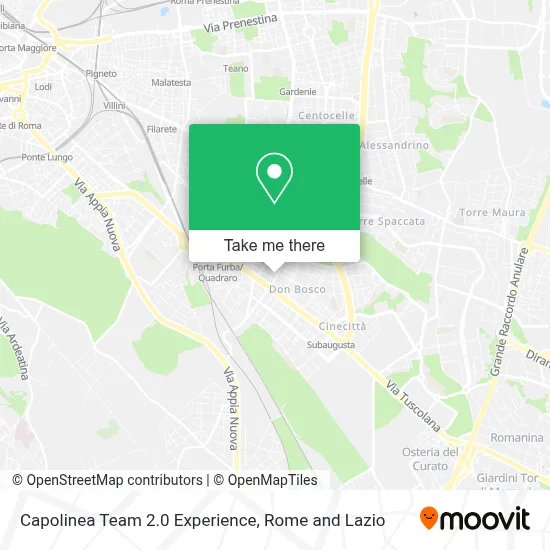Capolinea Team 2.0 Experience map