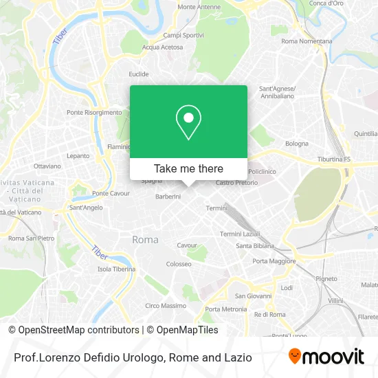 Prof.Lorenzo Defidio Urologo map