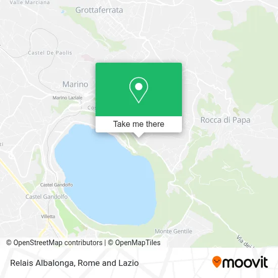 Relais Albalonga map