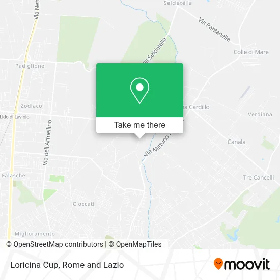 Loricina Cup map
