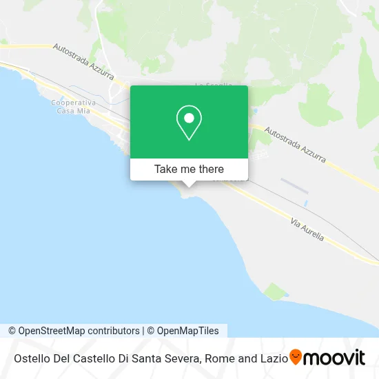 Ostello Del Castello Di Santa Severa map