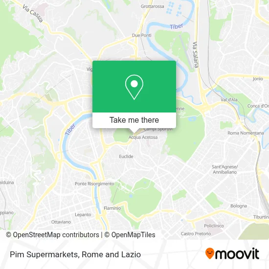 Pim Supermarkets map