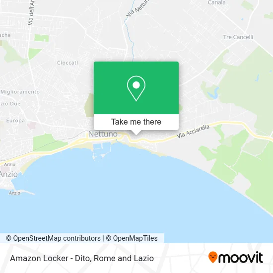 Amazon Locker - Dito map