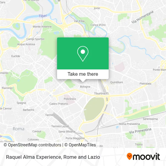Raquel Alma Experience map