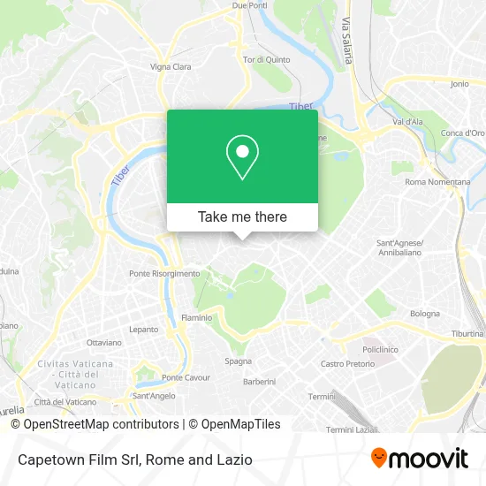 Capetown Film Srl map