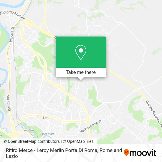 Ritiro Merce - Leroy Merlin Porta Di Roma map