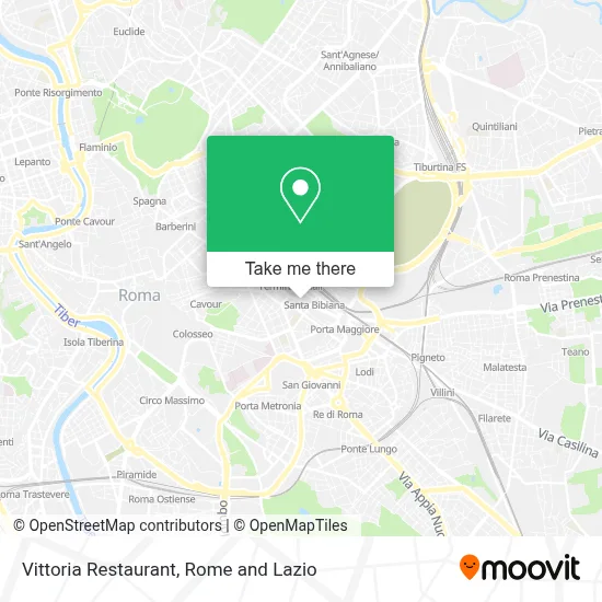 Vittoria Restaurant map