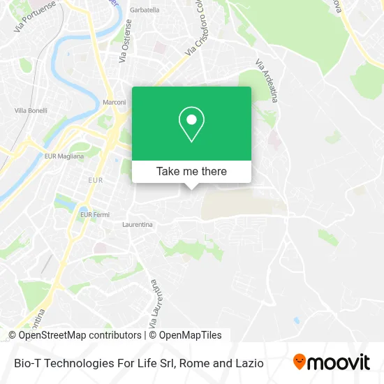 Bio-T Technologies For Life Srl map