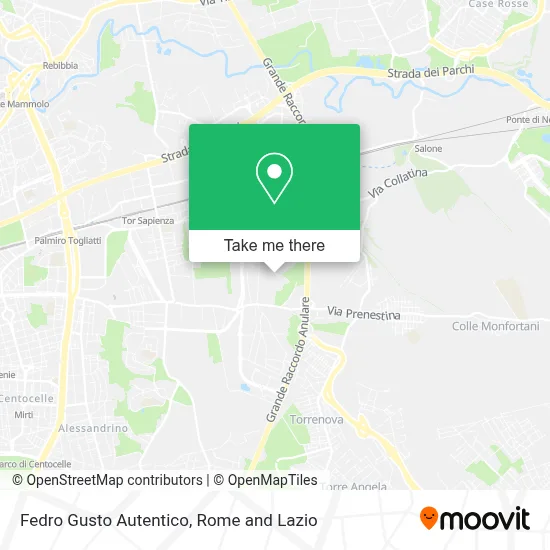 Fedro Gusto Autentico map