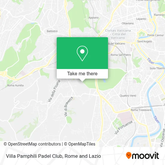 Villa Pamphili Padel Club map