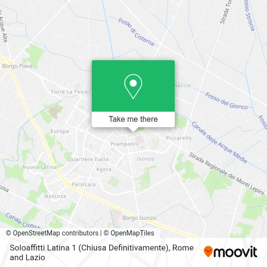 Soloaffitti Latina 1 (Chiusa Definitivamente) map
