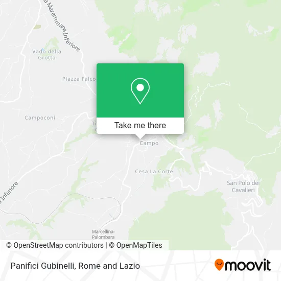 Panifici Gubinelli map