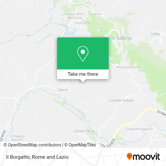 Il Borgatto map