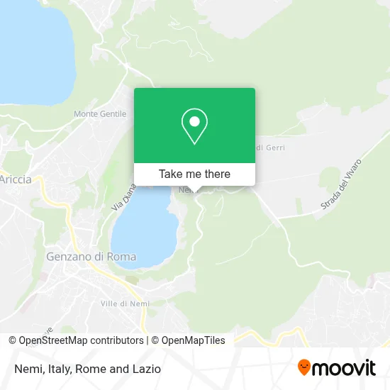 Nemi, Italy map