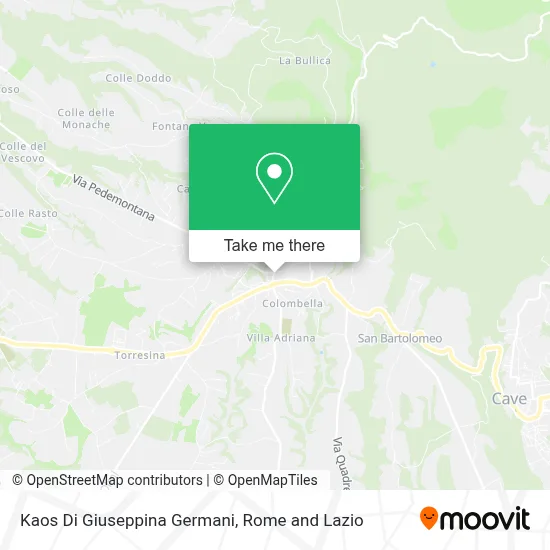 Kaos Di Giuseppina Germani map
