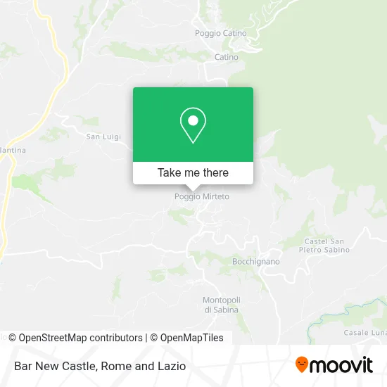 Bar New Castle map