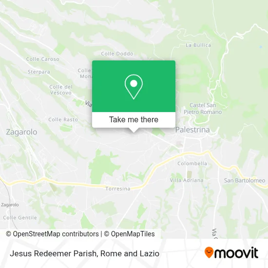 Jesus Redeemer Parish map