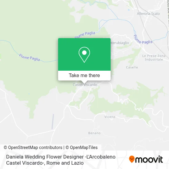Daniela Wedding Flower Designer -L'Arcobaleno Castel Viscardo- map