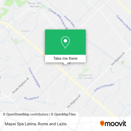 Mapei Spa Latina map