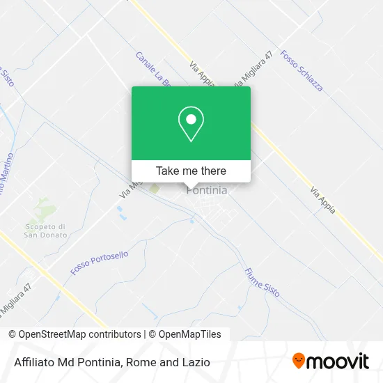 Affiliato Md Pontinia map