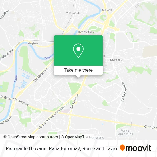 Ristorante Giovanni Rana Euroma2 map