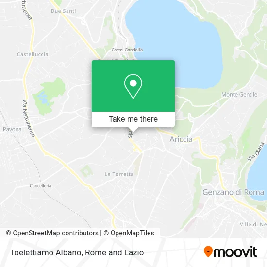 Toelettiamo Albano map