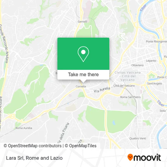 Lara Srl map