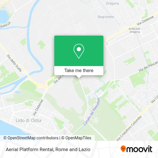 Aerial Platform Rental map