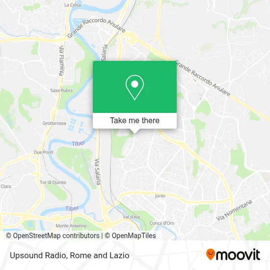 Upsound Radio map