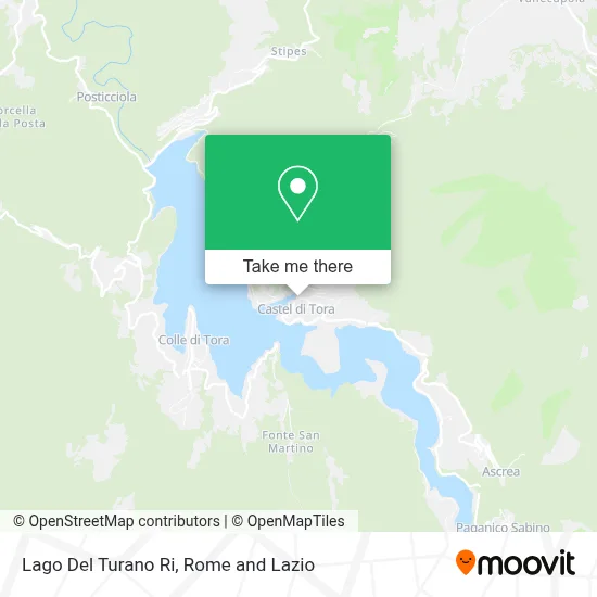 Lago Del Turano Ri map