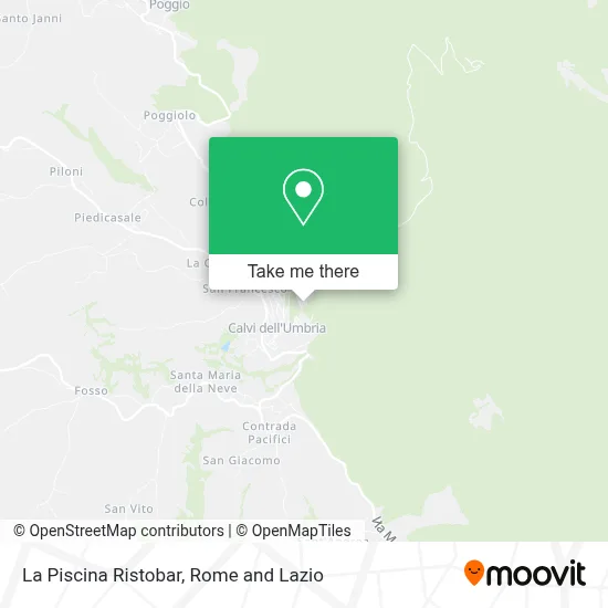 La Piscina Ristobar map
