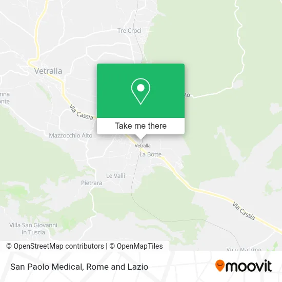 San Paolo Medical map