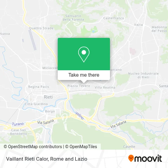 Vaillant Rieti Calor map