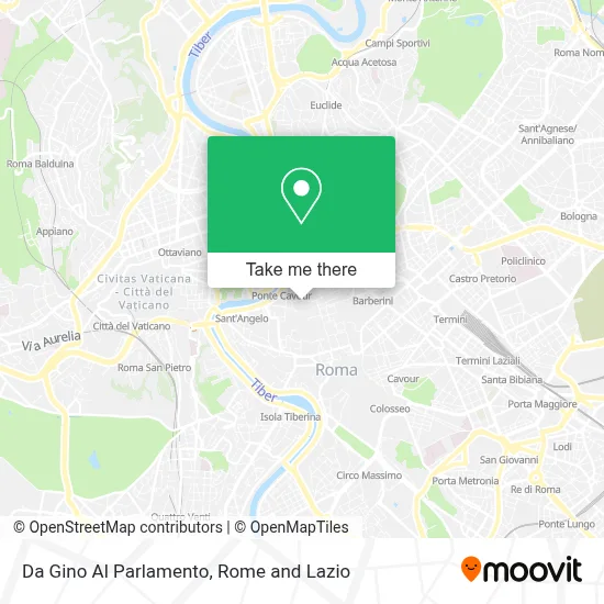 Da Gino Al Parlamento map