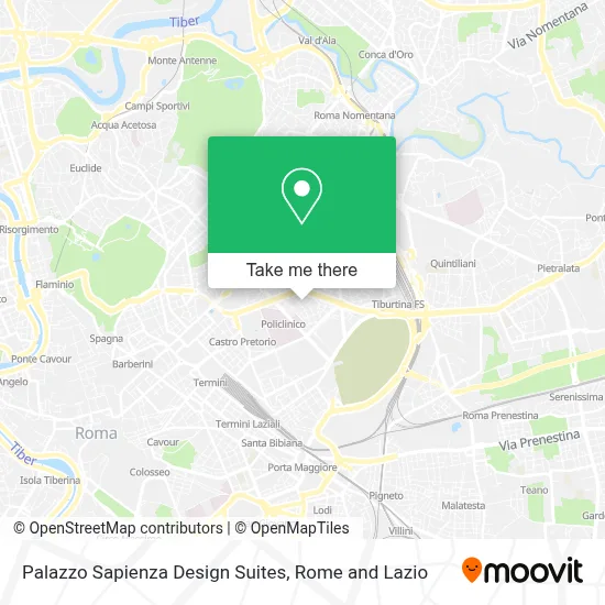 Palazzo Sapienza Design Suites map