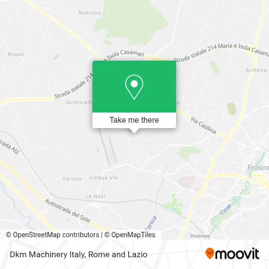 Dkm Machinery Italy map
