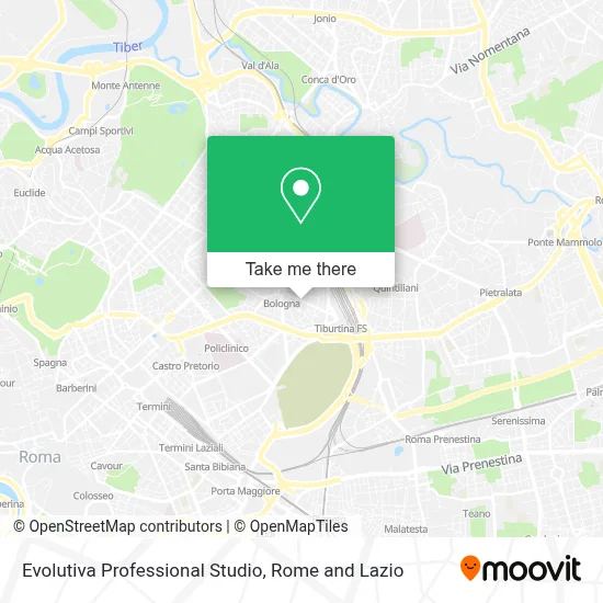 Evolutiva Professional Studio map