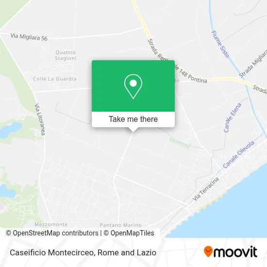 Caseificio Montecirceo map