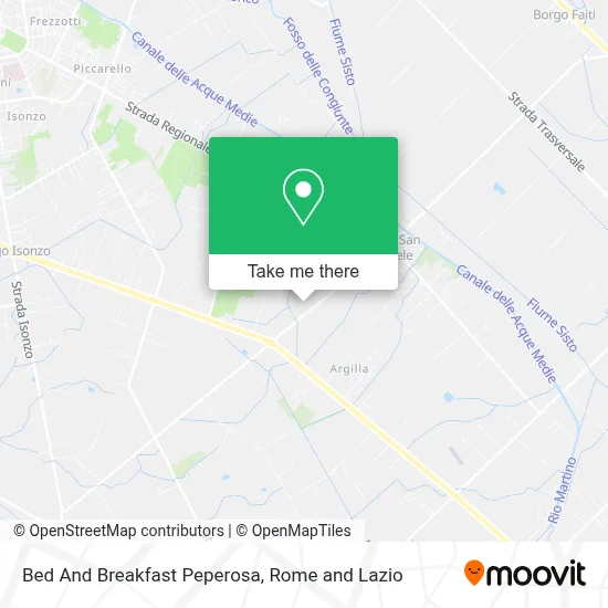 Bed And Breakfast Peperosa map