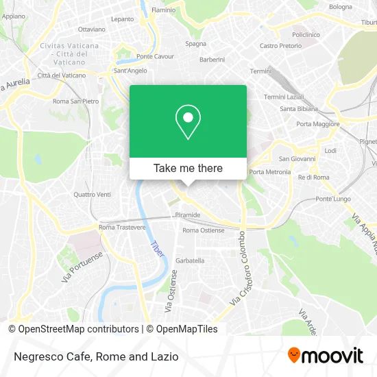 Negresco Cafe map
